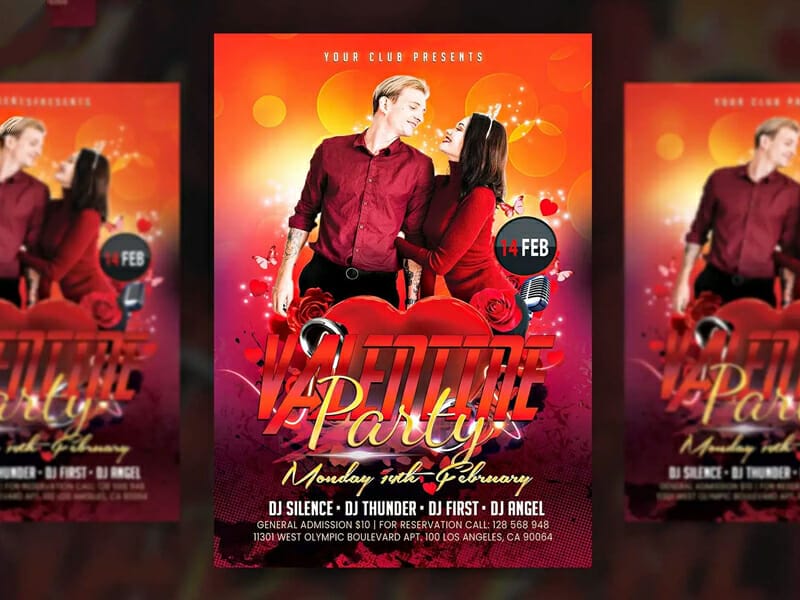 Best Free Flyer Templates 281 Valentine Day Love Flyer