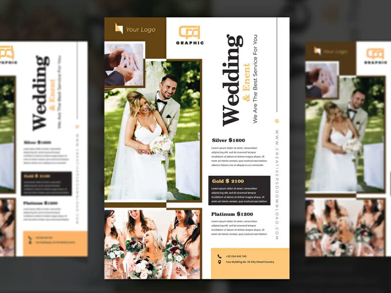 Best Free Flyer Templates 422 Wedding and Event Flyer