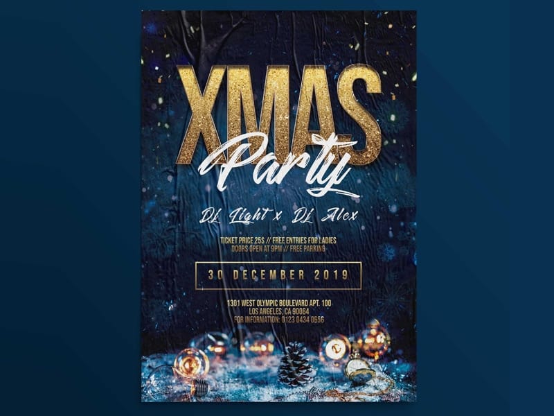 Xmas Party Flyer Template