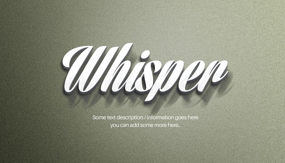 Latest Free Photoshop Text Styles & Effects 153 3D Metal Text Effect PSD