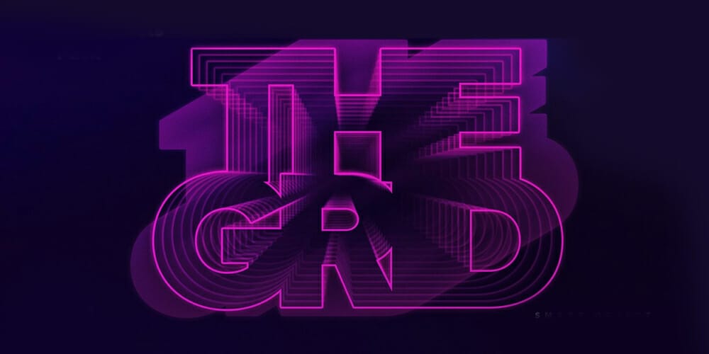 80s Retro-Futuristic 3D Neon Text Effect