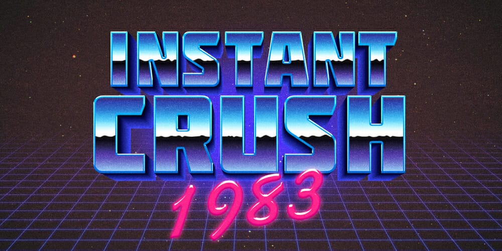 80s Retro Typography Effect