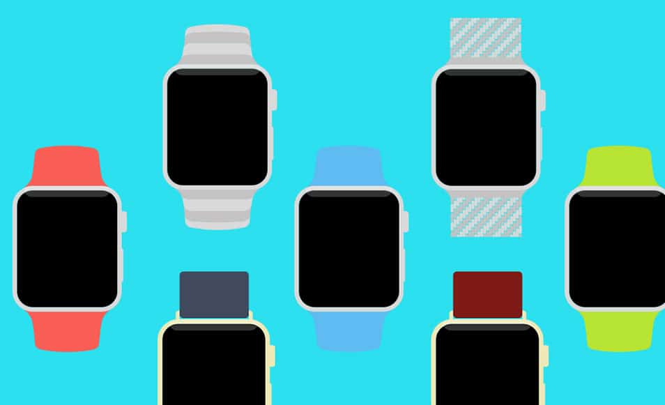 Apple Watch Flat PSD Template