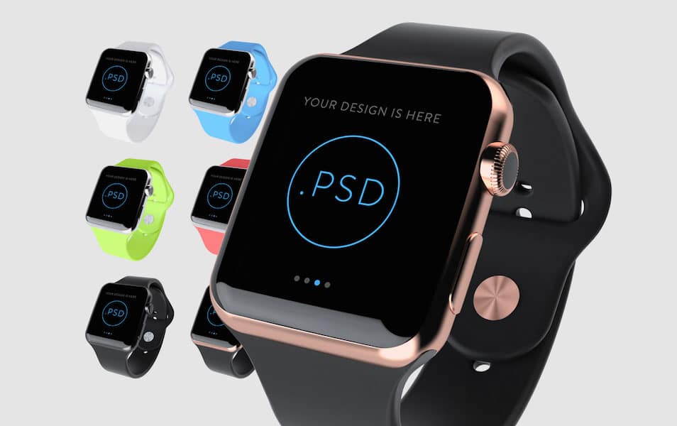 Apple Watch Free Mockup PSD