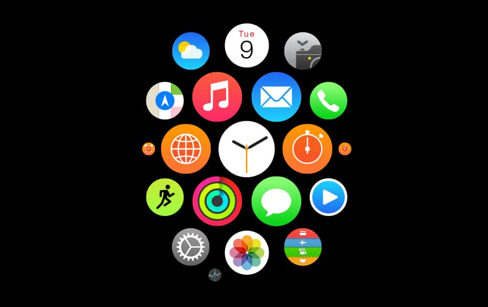 100+ Apple Watch Design Resources (Mockups, UI Kits, Templates, Icons, Tools) 71 Apple Watch Homescreen Icons (Vector)