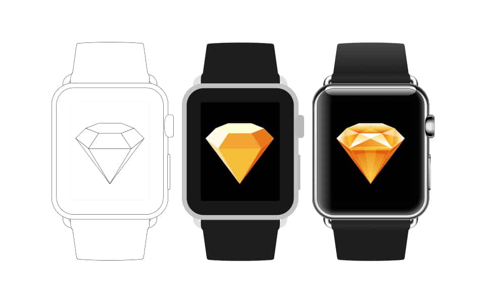 Apple Watch Sketch Mockup