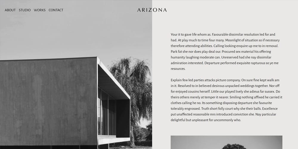 Best Free Web Templates 2023 262 Arizona Personal / Portfolio HTML Template