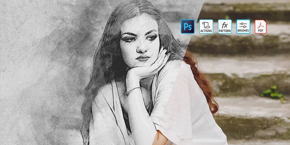 Artistic Pencil Sketch Effect