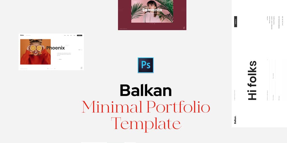 Best Free Web Templates 2023 14 Balkan Minimal Portfolio Template