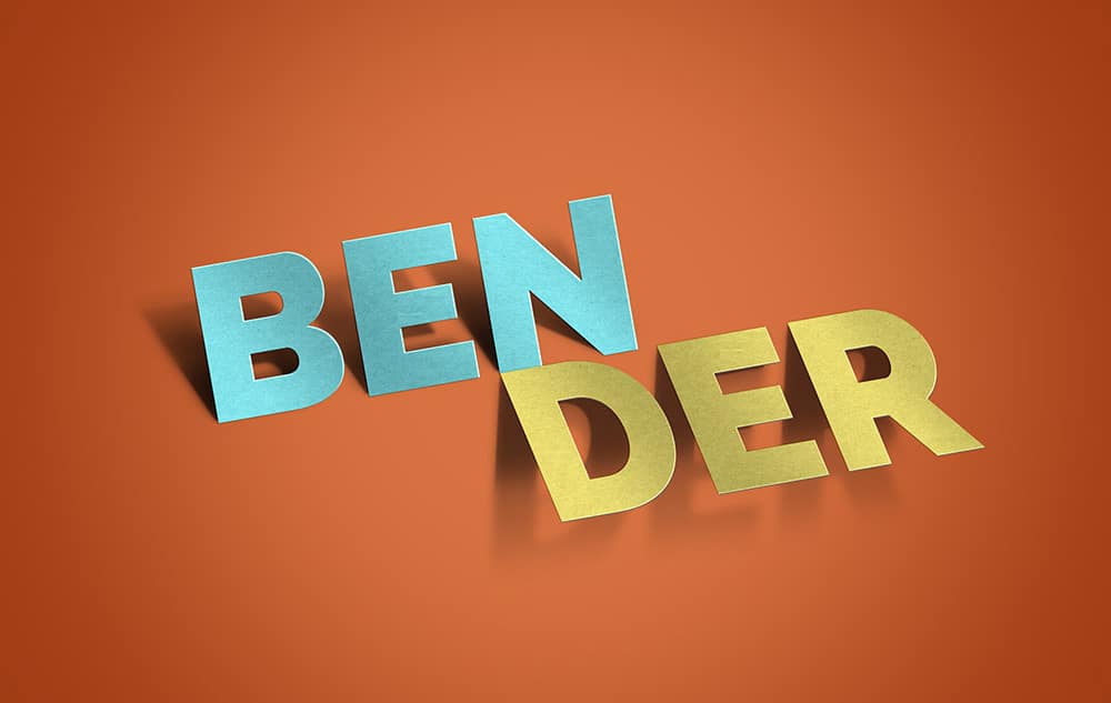 Latest Free Photoshop Text Styles & Effects 262 Bender Text Effect PSD