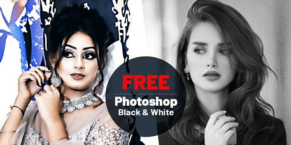 Latest Free Photoshop Actions 59 Black and White PS Actions