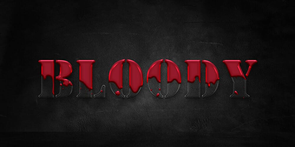 Blood Text Effect