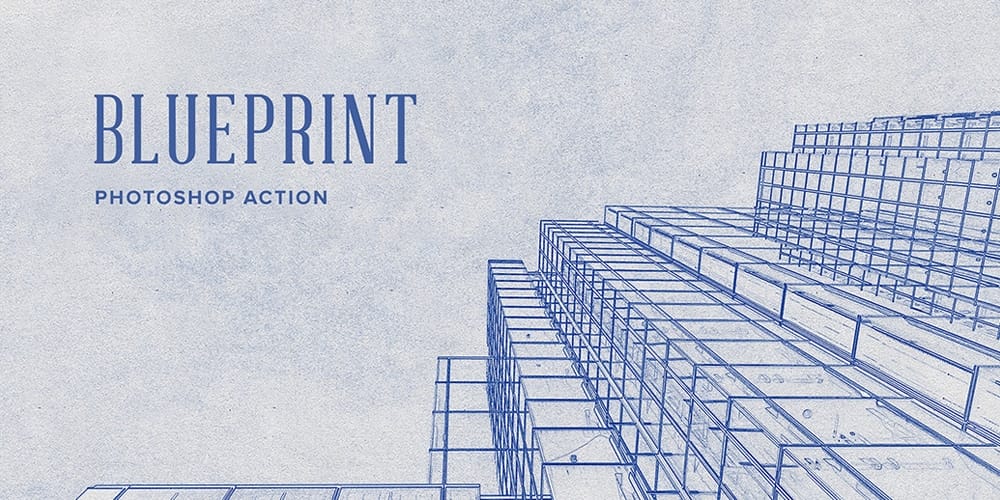 Blueprint Photoshop Action