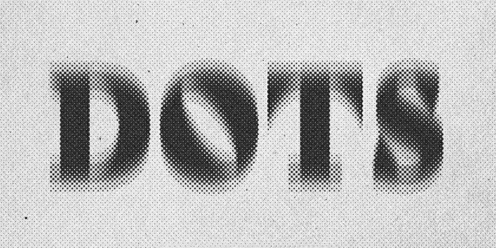 Blurred Dots Text Effect