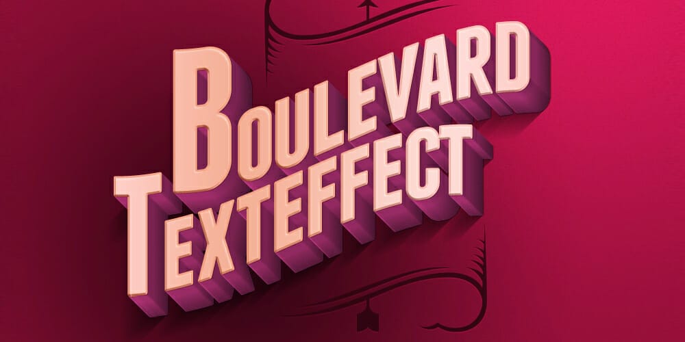 Boulevard Retro Text Effect