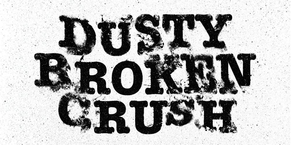 Latest Free Photoshop Text Styles & Effects 9 Broken Distort Text Effect PSD