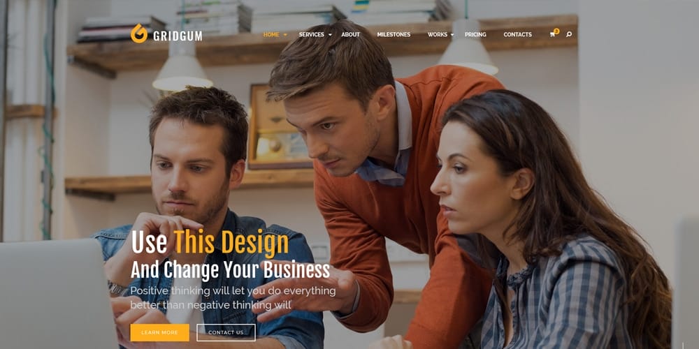 Business co Web Template PSD