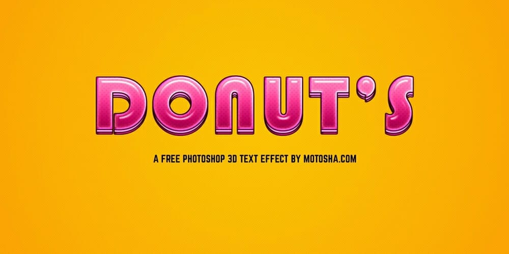 Latest Free Photoshop Text Styles & Effects 230 Candy Donut Text Effect