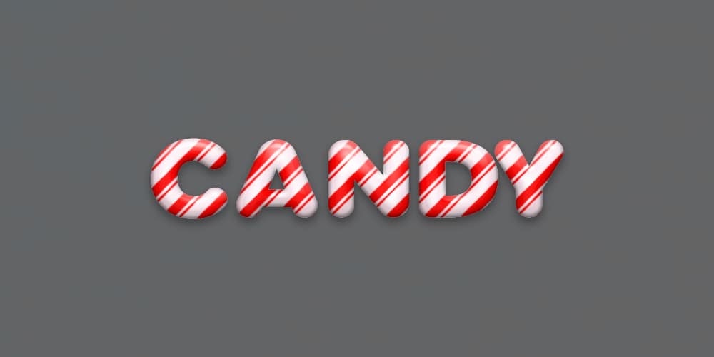 Latest Free Photoshop Text Styles & Effects 202 Candy Text Effect PSD