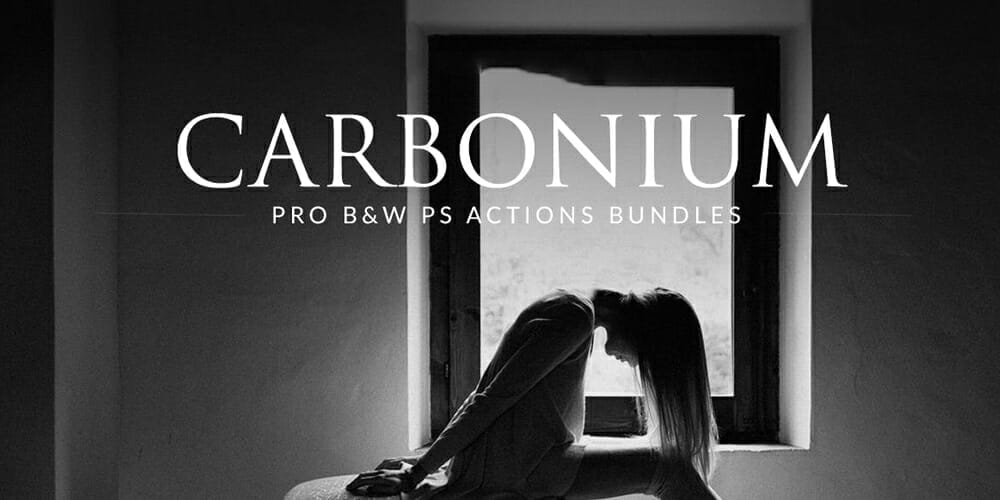 Latest Free Photoshop Actions 61 Carbonium Black and White PS Actions