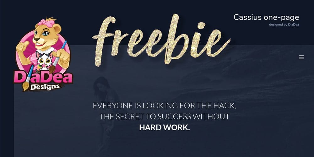 Free Corporate and Business Web Templates PSD 12 Cassius Business One Page Template PSD