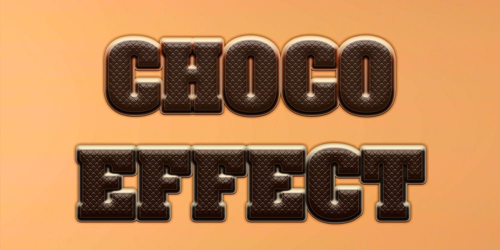 Latest Free Photoshop Text Styles & Effects 181 Chocolate Text Effect PSD
