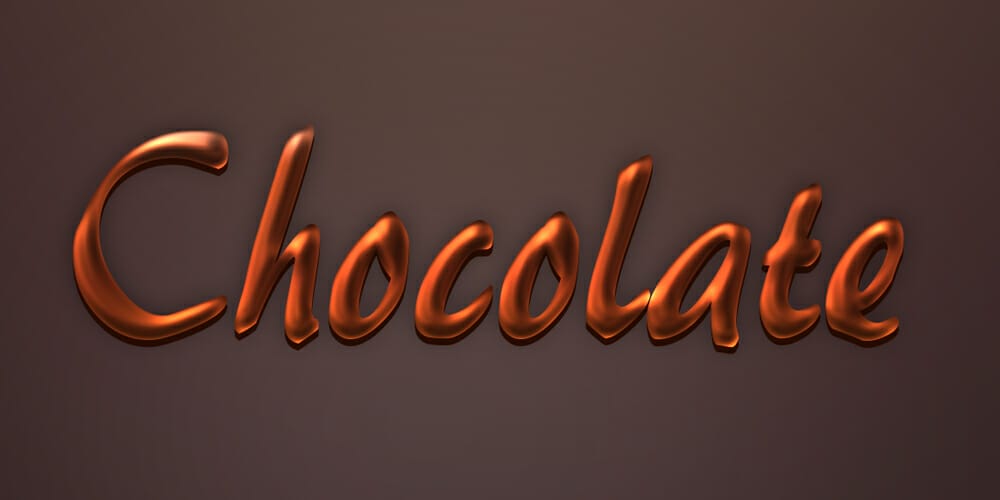 Latest Free Photoshop Text Styles & Effects 207 Chocolate Text Effect