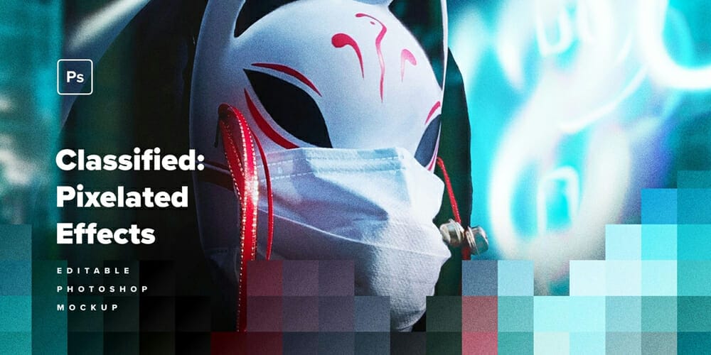 Latest Free Photoshop Actions 264 Classified Pixelated Photo Effects