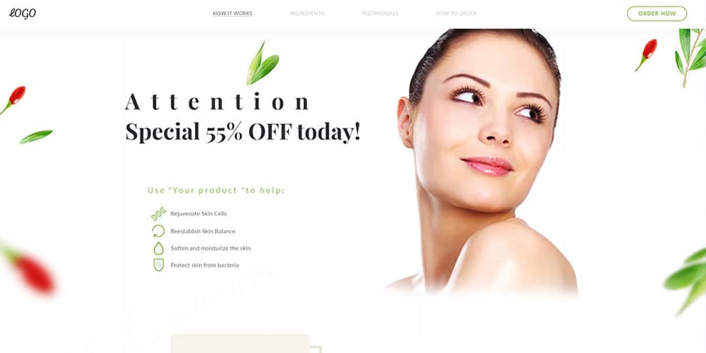 Best Free Web Templates 2023 112 Clean Landing Page Template PSD