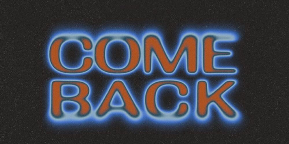 Latest Free Photoshop Text Styles & Effects 51 Come Back Text Effect