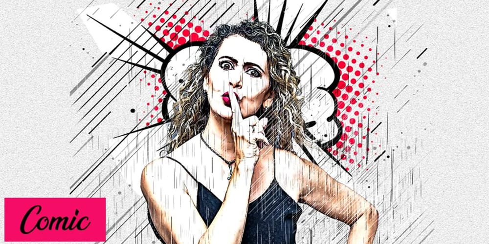 Latest Free Photoshop Actions 86 Comic Sketch Art Photoshop Action