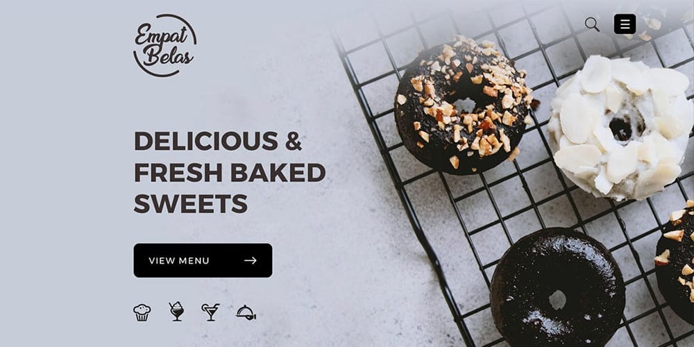 Cookies Sweet Stuff Landingpage Template