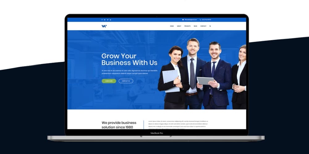 Best Free Web Templates 2021 215 Corporate Website Template