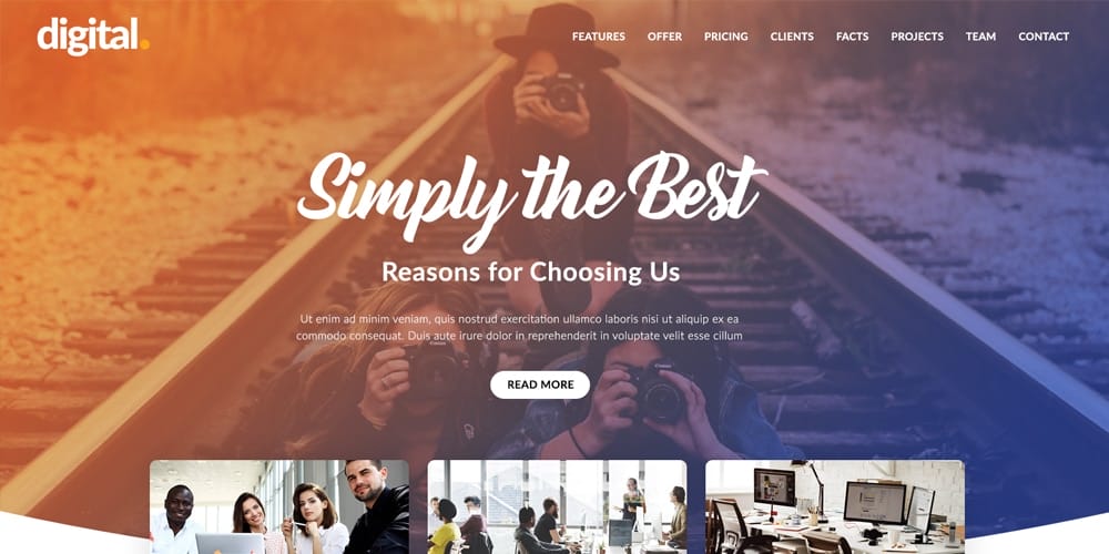 Best Free Web Templates 2023 146 Creative Agency Web Template PSD