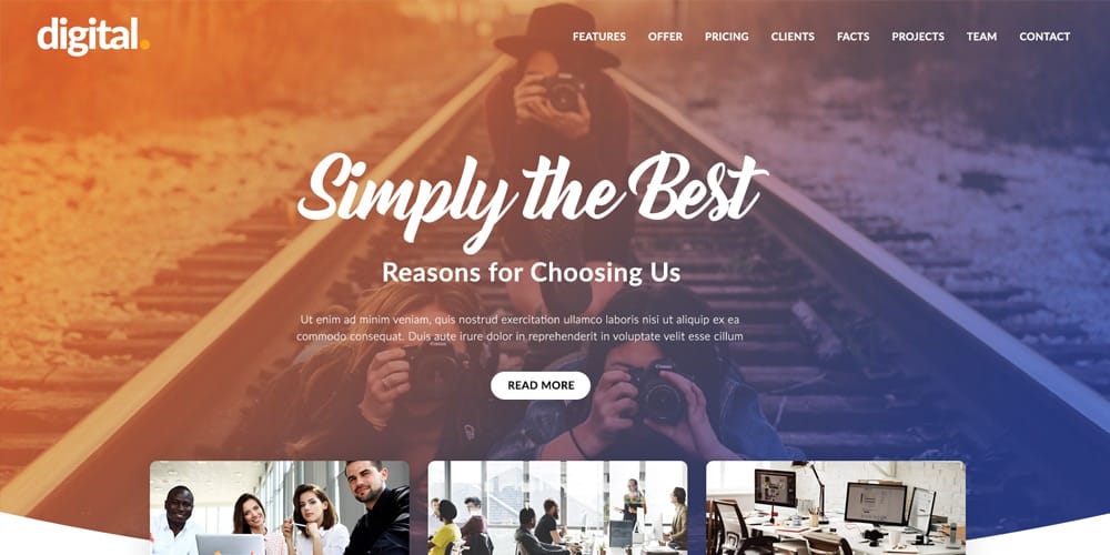 Creative Agency Web Template PSD