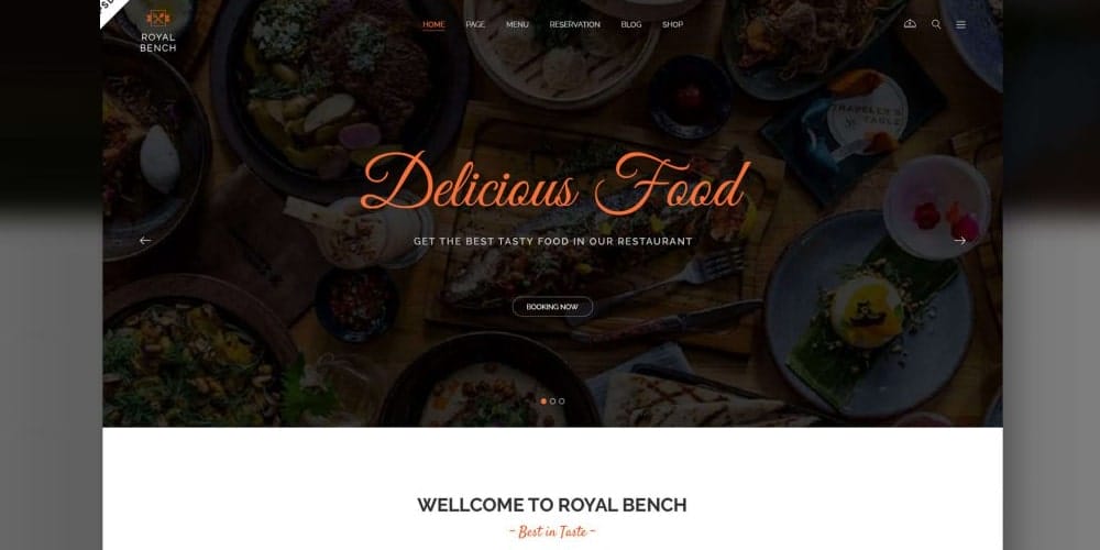Best Free Web Templates 2021 189 Creative Restaurant Web Template PSD