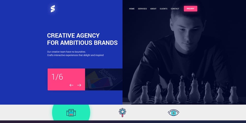 Creative Website Design PSD