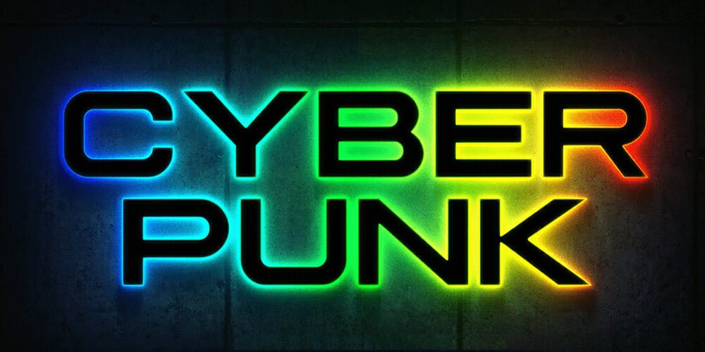 Latest Free Photoshop Text Styles & Effects 107 Cyberpunk Text Effect