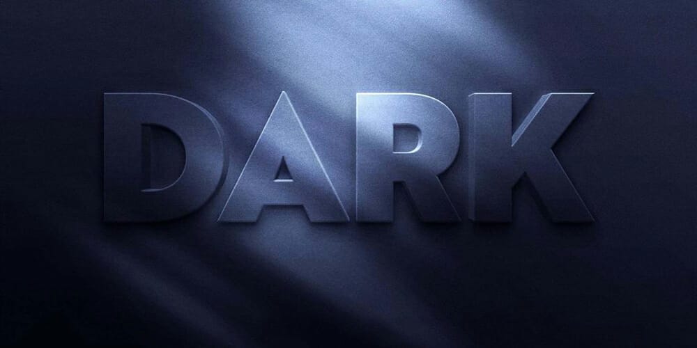 Latest Free Photoshop Text Styles & Effects 60 Dark Text Effect