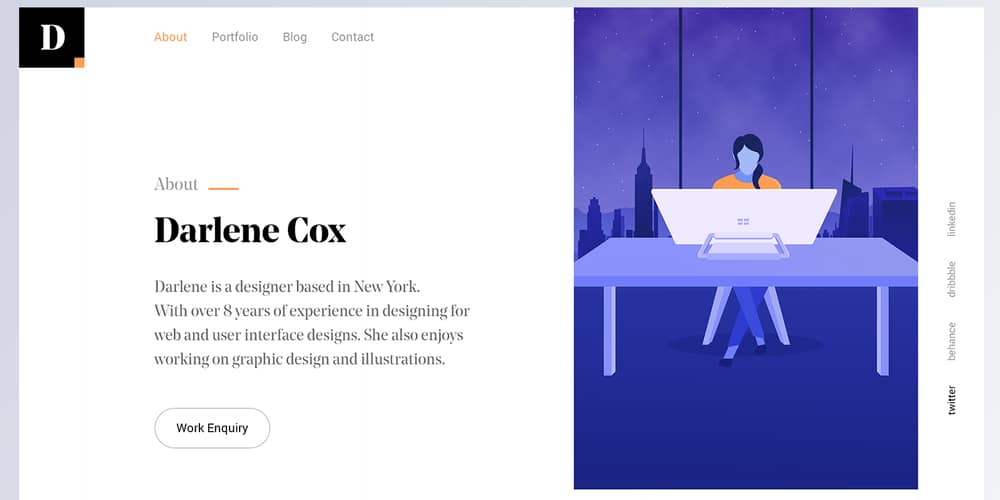 Best Free Web Templates 2023 18 Designers Portfolio Web Template PSD