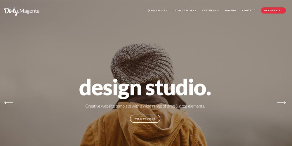 Best Free Web Templates 2023 150 Dirtymagenta-Agency-Web-Template-PSD