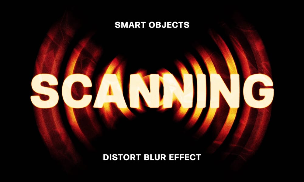 Latest Free Photoshop Text Styles & Effects 4 Distort Blur Text Effect PSD