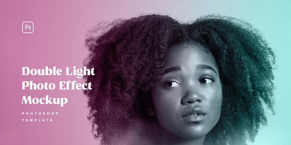 Latest Free Photoshop Actions 267 Duotone Photo Effect Mockup