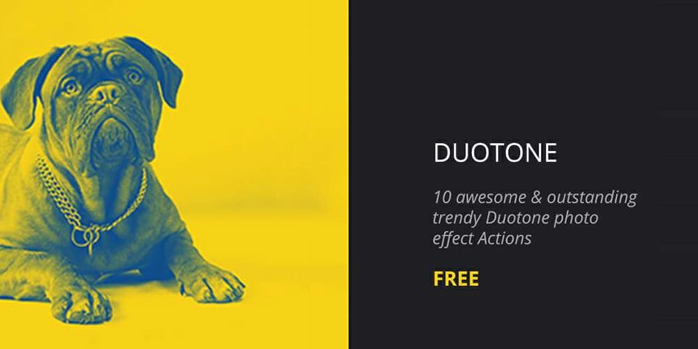 Latest Free Photoshop Actions 47 Duotone Photoshop Action