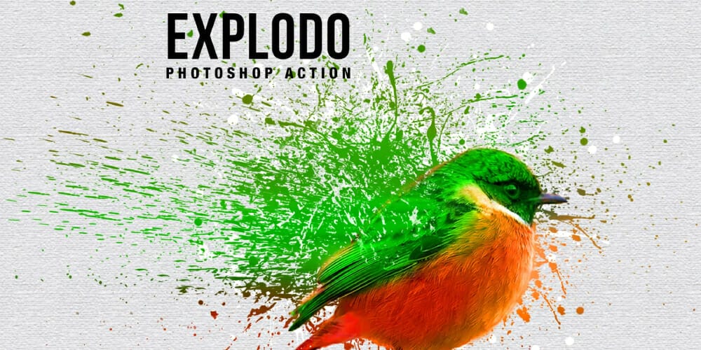 Latest Free Photoshop Actions 239 Explodo Photoshop Action