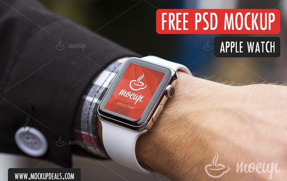 100+ Apple Watch Design Resources (Mockups, UI Kits, Templates, Icons, Tools) 9 FREE PSD Apple Watch Mockup