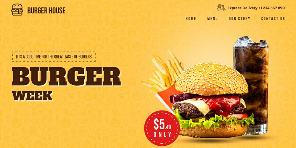 Fast Food Web Template