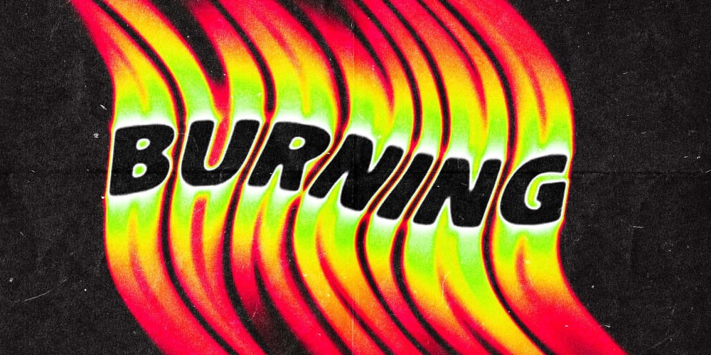 Latest Free Photoshop Text Styles & Effects 49 Fiery Melting Text Effect