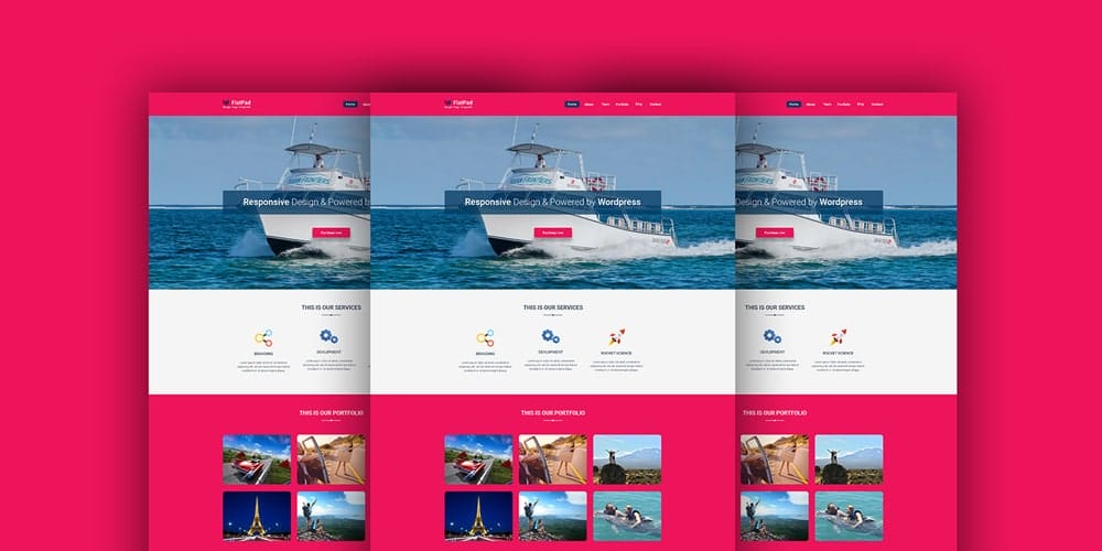Best Free Web Templates 2023 96 FlatPad Landing Page Web Template PSD