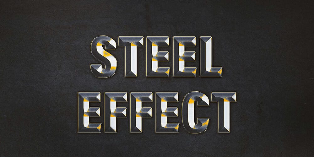 Forged Steel Text Effect